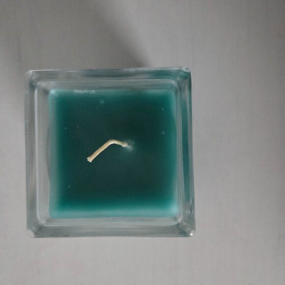 Vintage Retired PartyLite Spinnaker Teal In Square Holder 1655 New Open Box - Picture 5 of 10